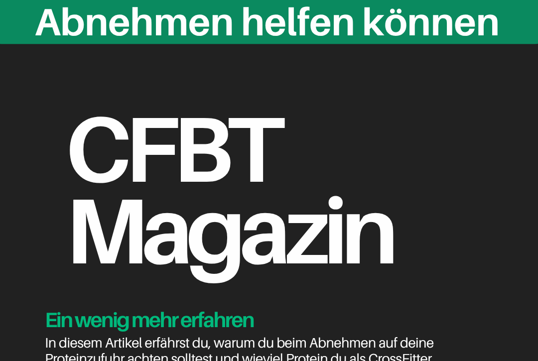 CFBT Magazin - Wie Proteine beim Abnehmen helfen.