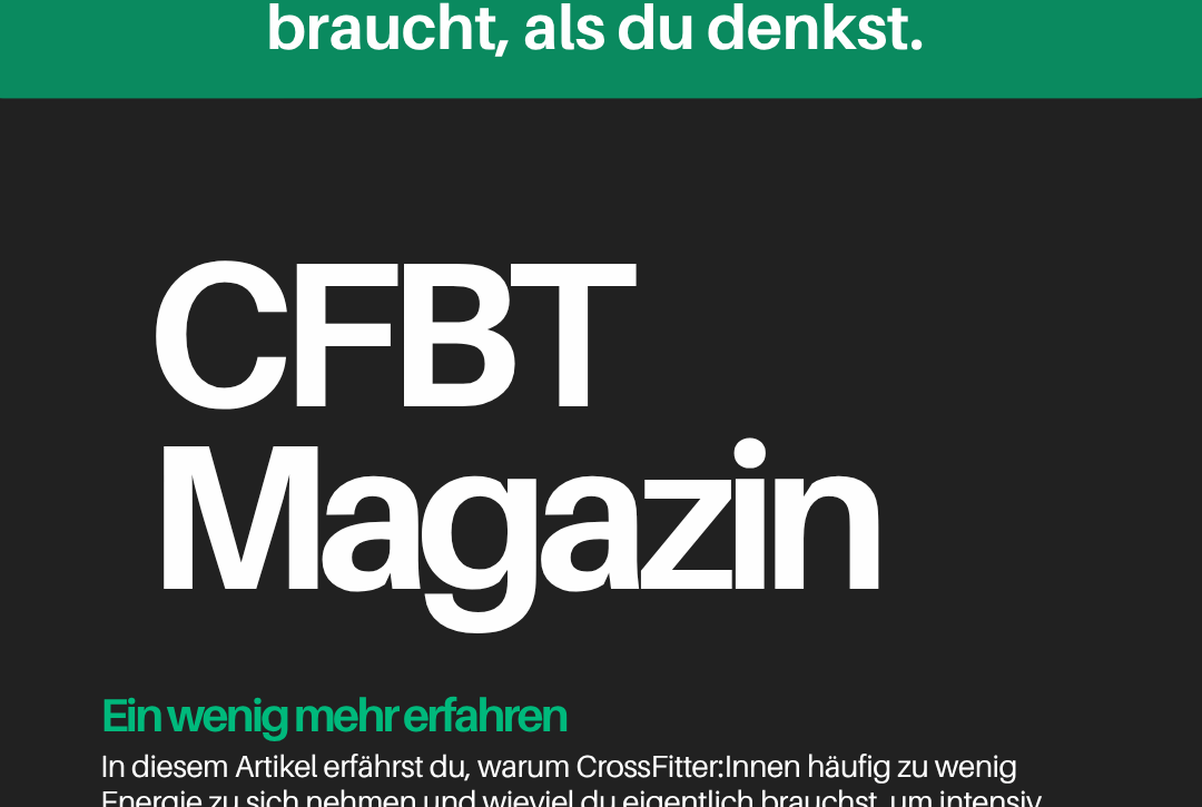 Warum dein Training mehr Energie brauchst als du denkst.